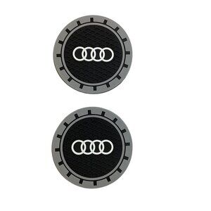 For Audio Cup Coasters 2 Auto Premium Rubber Universal Brand New Sealed